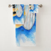 Bumble Bee Waterverf Art Bad Handdoek (Insitu)