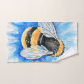 Bumble Bee Waterverf Art Bad Handdoek (Handdoek)