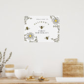 Bumble Bee Welcome for Bumble Bee Birthday Poster (Keuken)
