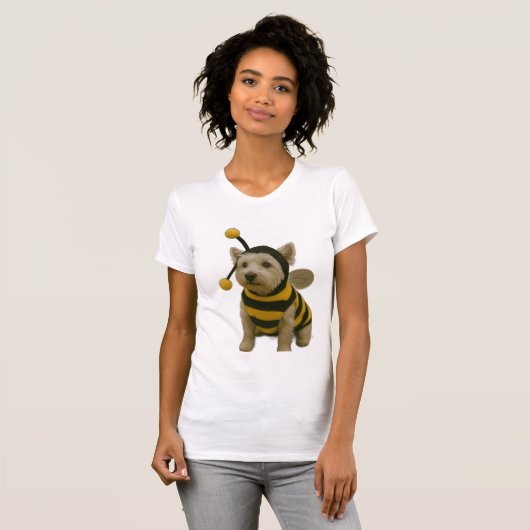 Bumble Bee Westie Halloween T-shirt (Voorkant volledig)