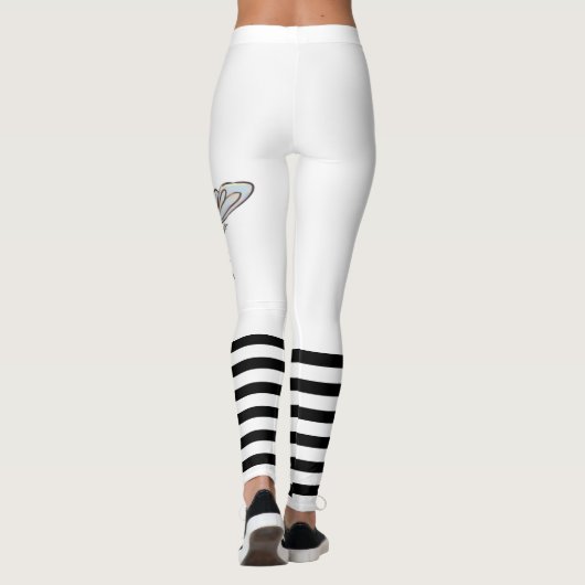 Bumble Bee white Leggings (Achterkant)