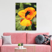 Bumble Bee Wilde Bloemen Canvasprint Canvas Afdruk (Insitu (Woonkamer))