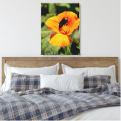 Bumble Bee Wilde Bloemen Canvasprint Canvas Afdruk (Insitu (Slaapkamer))