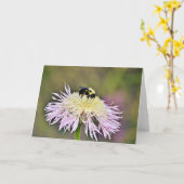 Bumble Bee Wildflower Scripture Kaart John 1:16 (Gele Bloem)