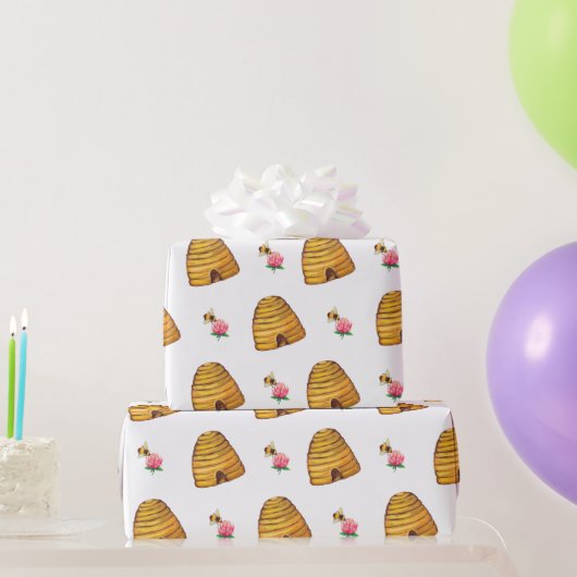 Bumble Bee Wrapping Paper Cadeaupapier (Feestgeschenken)