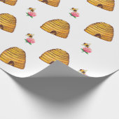 Bumble Bee Wrapping Paper Cadeaupapier (Hoek)