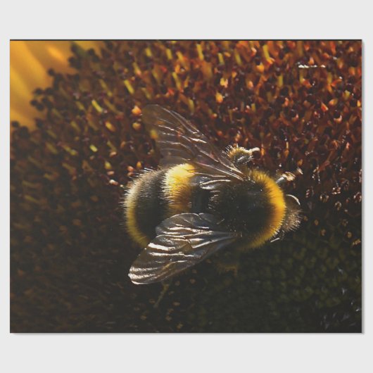 Bumble Bee Wrapping Paper Cadeaupapier (Vlak)