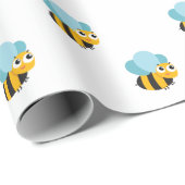 Bumble Bee Wrapping Paper Cadeaupapier (Rol Hoek)
