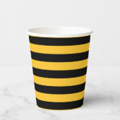 Bumble Bee Yellow and Black Bee Thmed Papieren Bekers (Links)