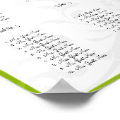 Bumble bee Yellow Black Damask-zitkaart Poster (Hoek)