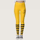 Bumble Bee yellow Leggings (Voorkant)