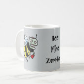 Bumble Bee zombie grappige cartoon mok (Voorkant links)