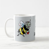 Bumble Bee zombie grappige cartoon mok (Links)