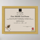 Bumble Beer Homeschooler Diploma Poster (Voorkant)