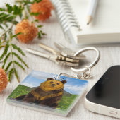 Bumble Beer op het gebied van paardenbloem Sleutelhanger (Voorkant Rechts)