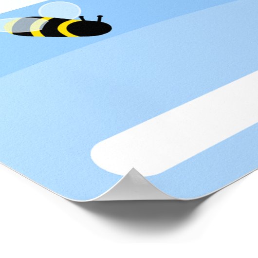 Bumble Bees 1 tot 10 Times Tables Chart Poster (Hoek)