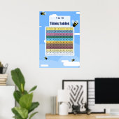 Bumble Bees 1 tot 10 Times Tables Chart Poster (Thuiskantoor)