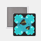Bumble Bees Art Design Magneet (Voorkant / Achterkant)