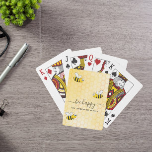 Bumble bees brouwen vrolijke zomerse leuke humor n pokerkaarten