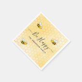 Bumble bees brouwen vrolijke zomerse leuke humor n servet (Hoek)