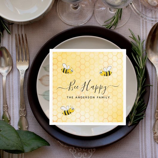 Bumble bees brouwen vrolijke zomerse leuke humor n servet