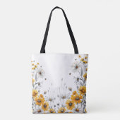 Bumble Bees en Daisies Lover Daisy Gele Bloem Tote Bag (Achterkant)