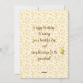 Bumble Bees Foto Verjaardag Kaart (Achterkant)