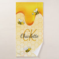 Bumble bees honingraat honingraat druppelmonogram
