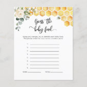 Bumble beest de baby-voedselkaart