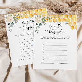 Bumble beest de baby-voedselkaart