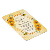 Bumble bei honeycomb baby shower magneet (Rechterzijde)