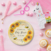 Bumble bei honeycomb baby shower papieren bordje (Feest)