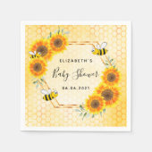 Bumble bei honeycomb baby shower servet (Voorkant)