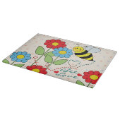 Bumble bei met bloemen bijenliefde snijplank (Hoek)