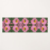Bumble bei on roze Daisy Flower Abstract Yogamat (Voorkant (horizontaal))