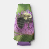 Bumble bei on Thistle Bottle Cooler (Voorkant)