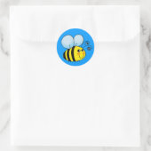 Bumble bei ronde sticker (Tas)