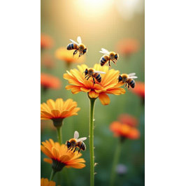 Bumble beien honey yellow florals name script koffiemok