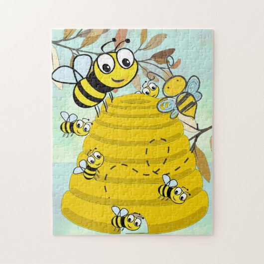 Bumble bijen and Hive Photo Puzzle Legpuzzel (Verticaal)