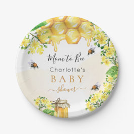 Bumble bijen Baby shower honinggele bloemigen Papieren Bordje
