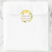 Bumble bijen dit drink glas behoort tot ronde sticker (Tas)