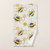 Bumble bijen en Honeycomb Bad Handdoek (Handdoek)