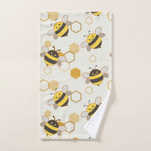 Bumble bijen en Honeycomb Bad Handdoek (Handdoek)
