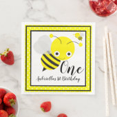 Bumble bijen First Birthday Servet (Insitu)