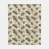Bumble bijen fleece deken (Voorkant)