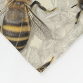 Bumble bijen fleece deken (Hoek)