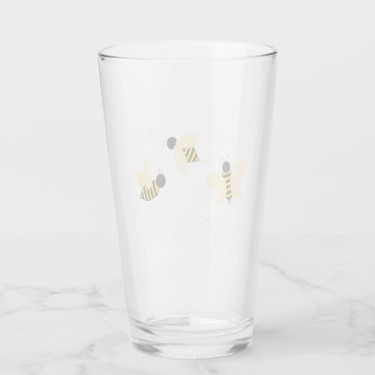 Bumble bijen glas (Achterkant)