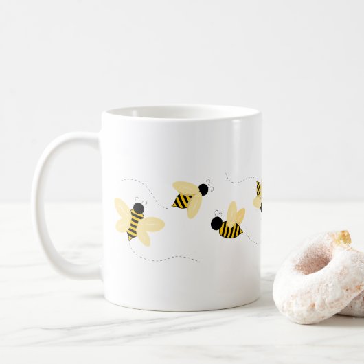 Bumble bijen koffiemok (Met donut)