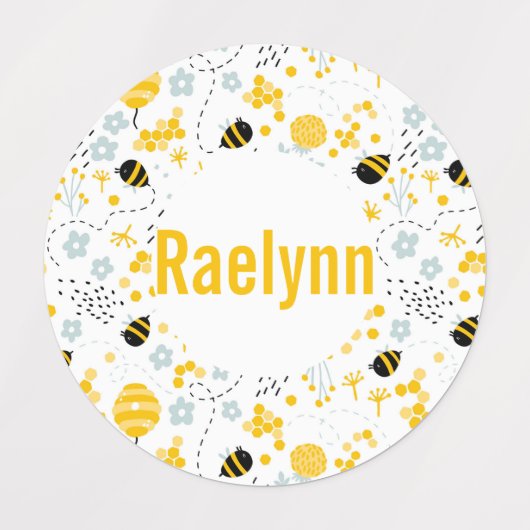 Bumble bijen labels (Design 3)