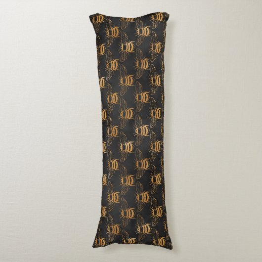 Bumble bijen lichaamskussen (Voorkant Verticaal)